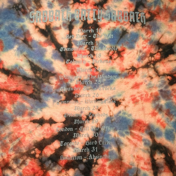 Bat Sabbath Tie Dye Tour Tee - Picture 3 of 4